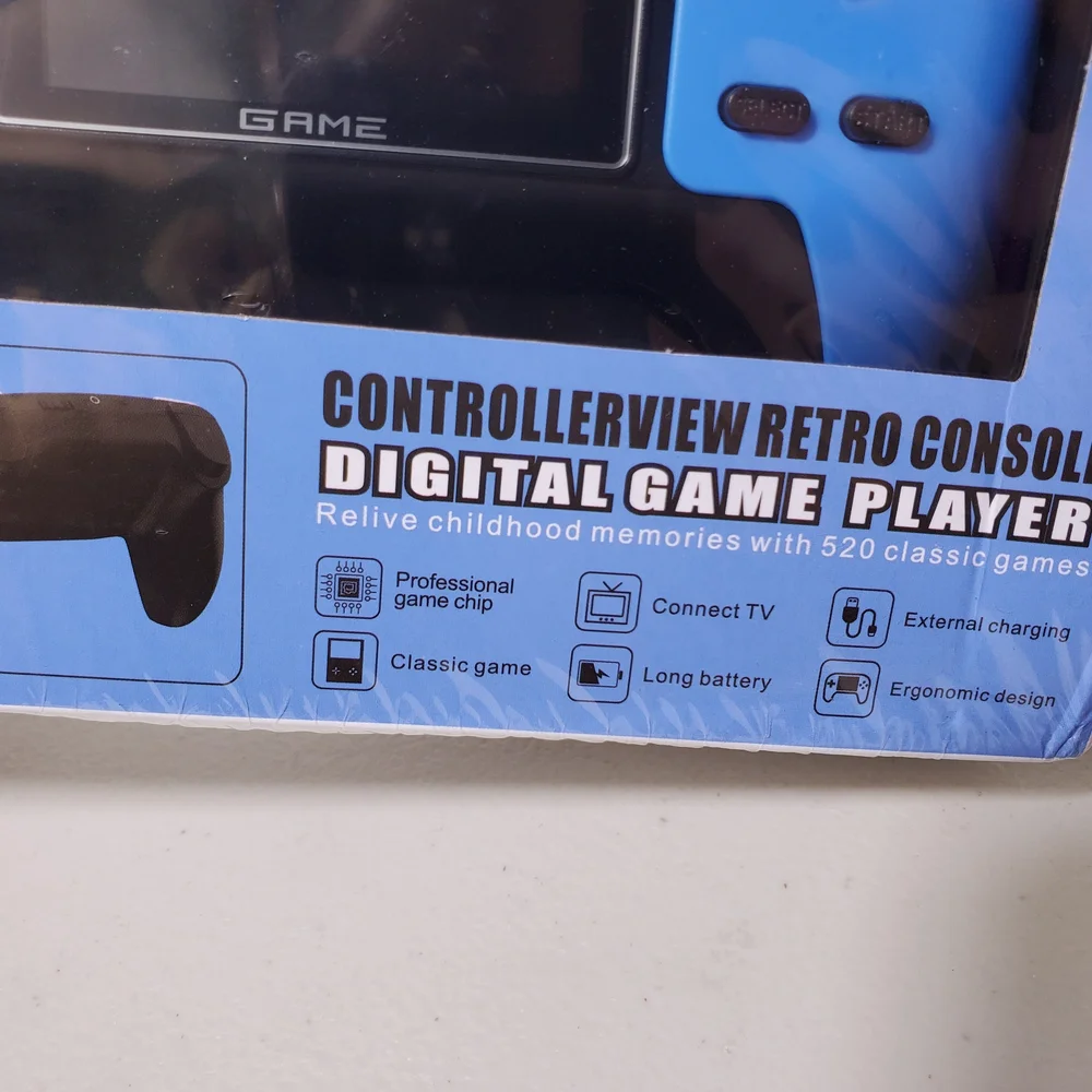 ControllerView Retro Console Handheld Game Player - Light Blue